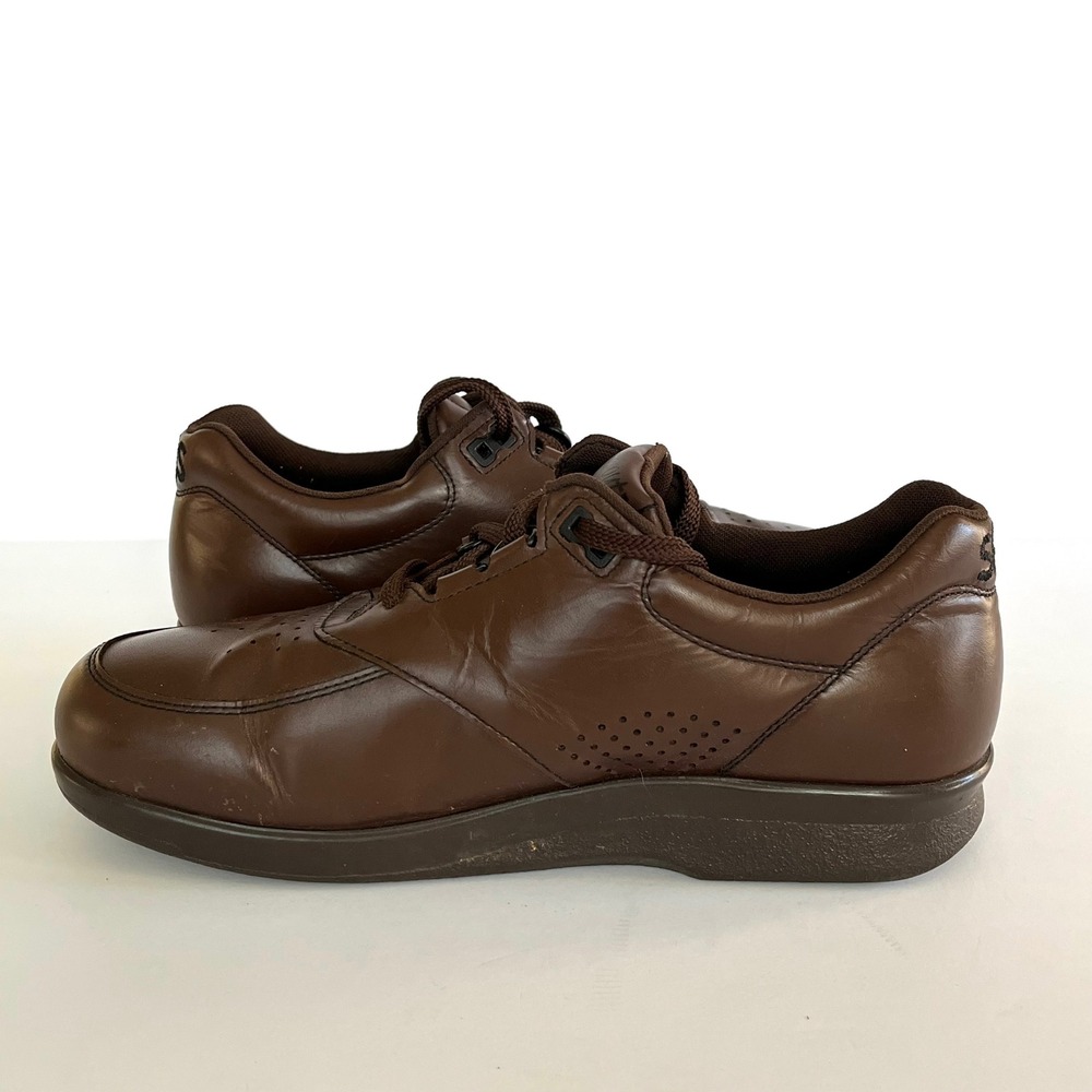 SAS Time Out Men's Walking Shoes Brown Leather Lace Up Comfort Sneakers 8.5 M - Picture 6 of 10